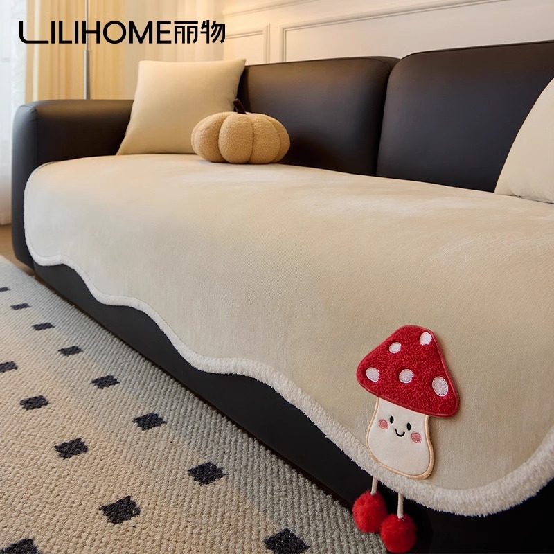 2025 New Four Seasons Universal Sofa Cushion Irregular One-piece High-grade Chenille Leather Sofa Special Cover Cloth