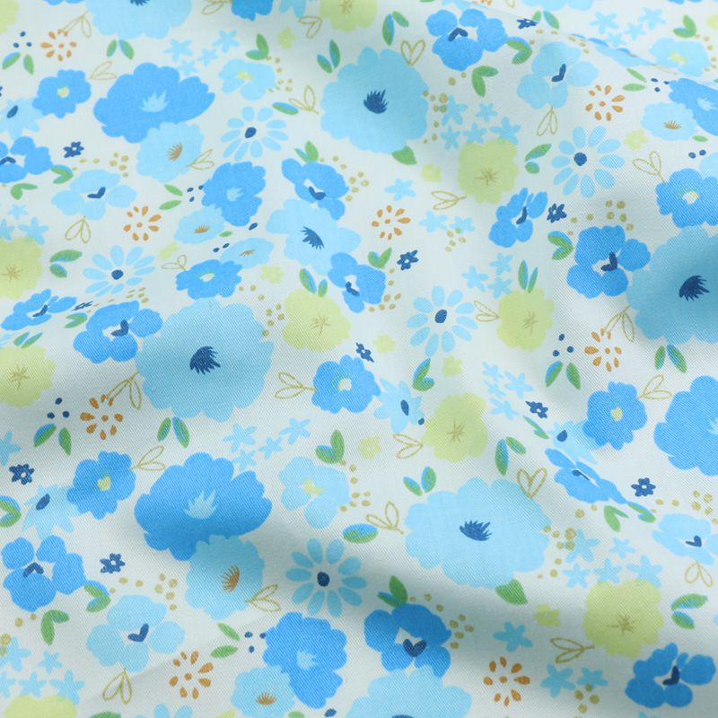 Picture of Korean version of pastoral small floral dress summer quilt cotton twill fabric cotton quilt cover bed sheet fabric wholesale