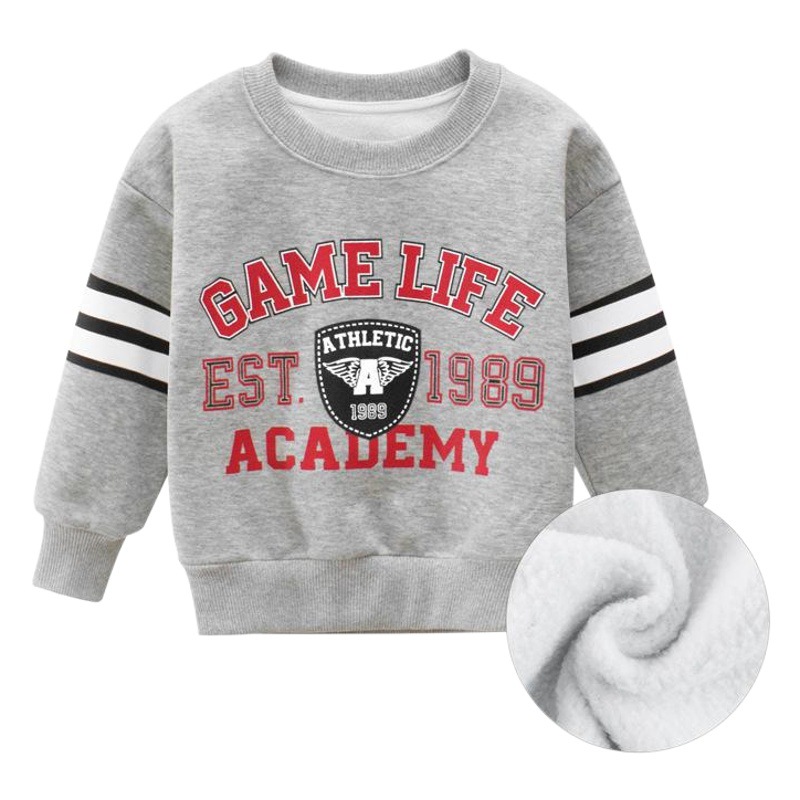 Picture of 27kids Brand Children's Wear Autumn 2022 Korean Style Children's Sweatshirt with Velvet Boy's Clothes Baby Jacket