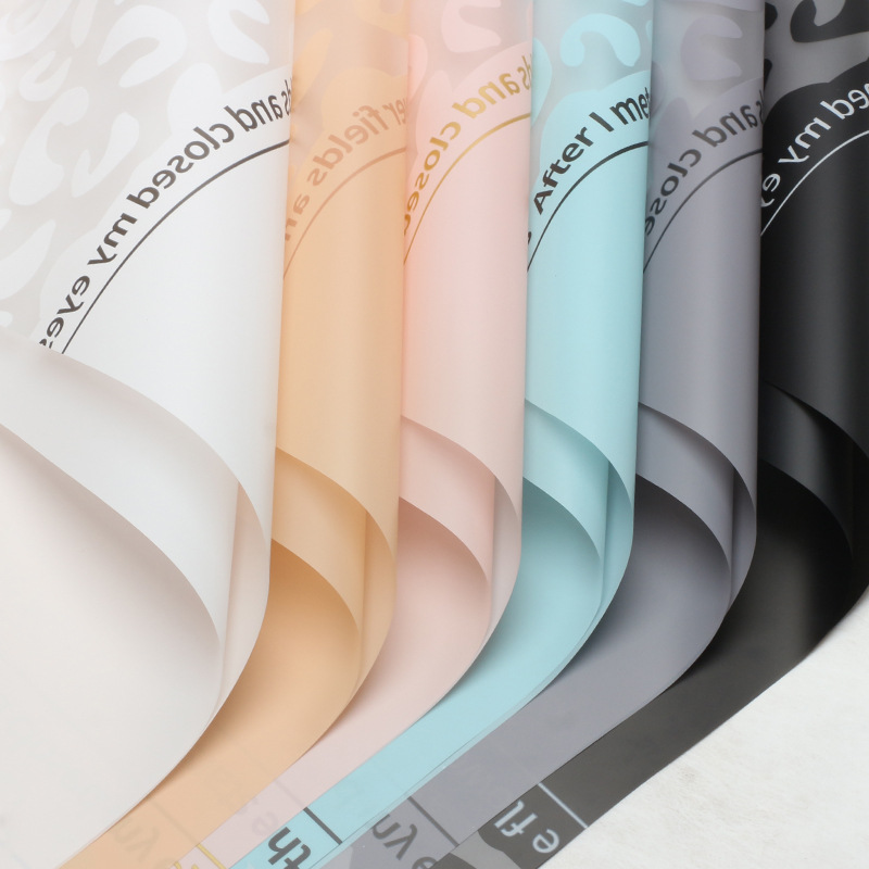 Hua Xi Bao Bao flower wrapping paper factory wholesale waterproof fog paper diy flower shop floral bouquet wrapping paper