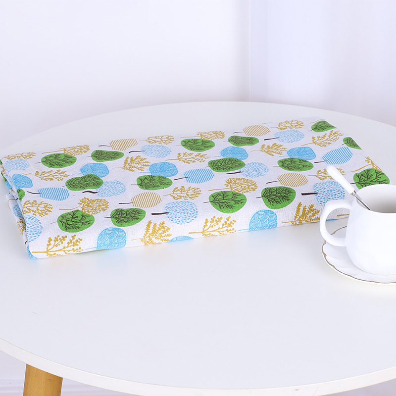 Picture of Wholesale apple tree linen fabric fashion cotton clothing lining sofa printed tablecloth curtain pillow fabric