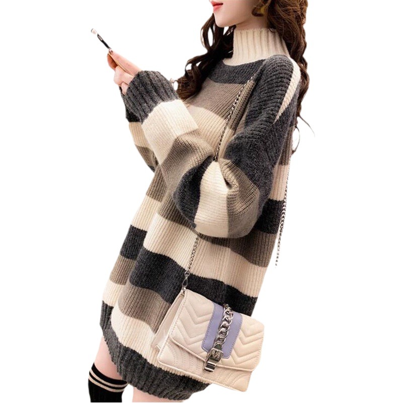 Women's sweater 2020 autumn and winter New Women's Mid-length popular fashionable thickened bottoming shirt