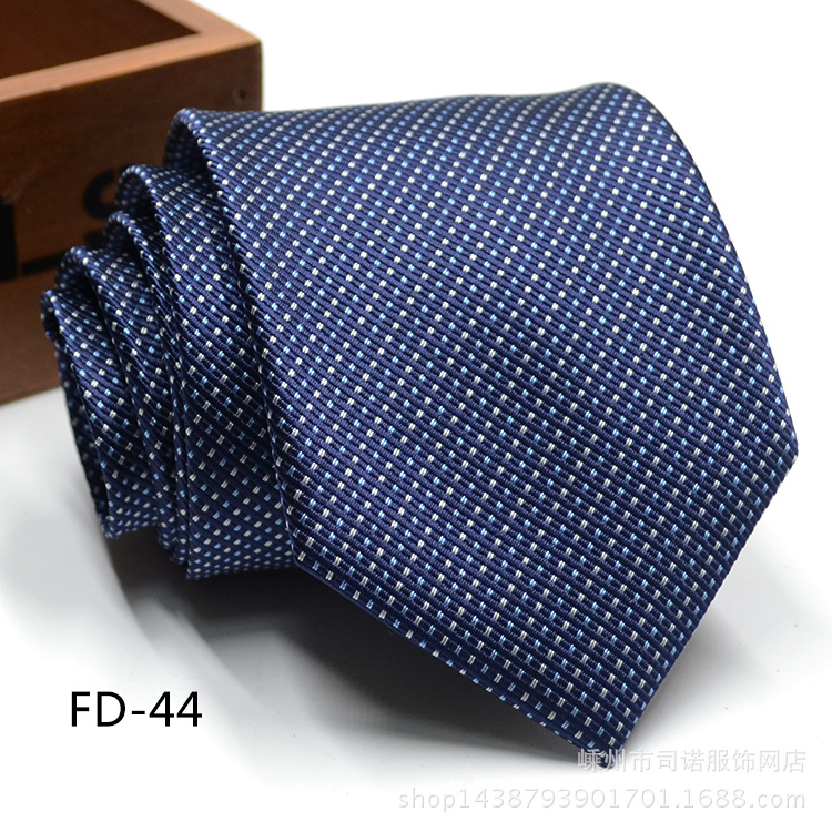 Picture of Tie business formal men's tie polyester yarn Arrow 8cm business tie
