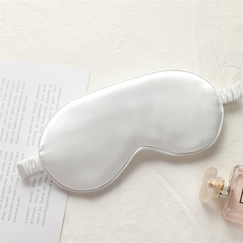 Picture of New double-sided artificial silk eye mask sleep elastic travel lunch break eye mask printed aviation eye mask wholesale