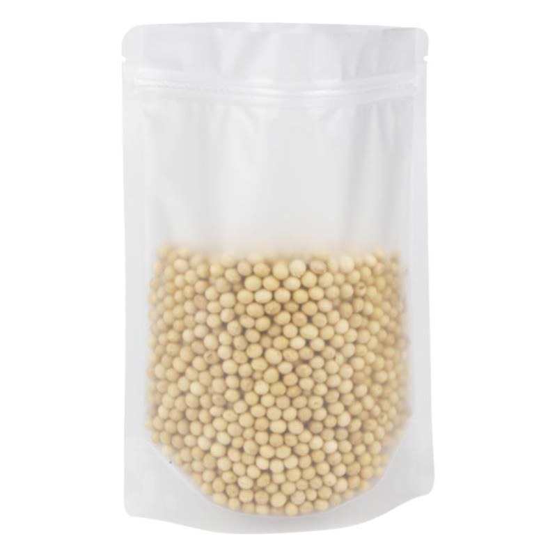 Wholesale Food Transparent Plastic Sealed Packaging Bag Packaging Bag Design Printing Self-supporting Self-sealing Bag Scrub