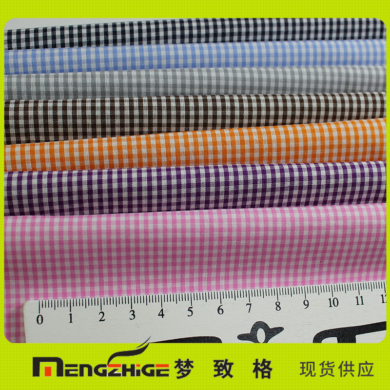 Picture of Manufacturer Wholesale Cotton Square Plaid 100% Plaid Skirt Shirt Pet Cloth for Clothing Fabric