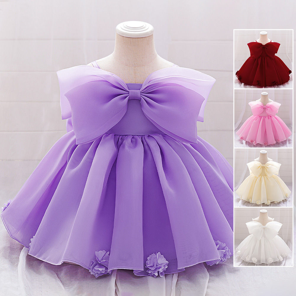 2025 Spring and Summer Children's Dresses Princess Dresses Tutu Skirts Flower Girls Little Girls Party Dresses Baby One-Year-Old Evening Dresses