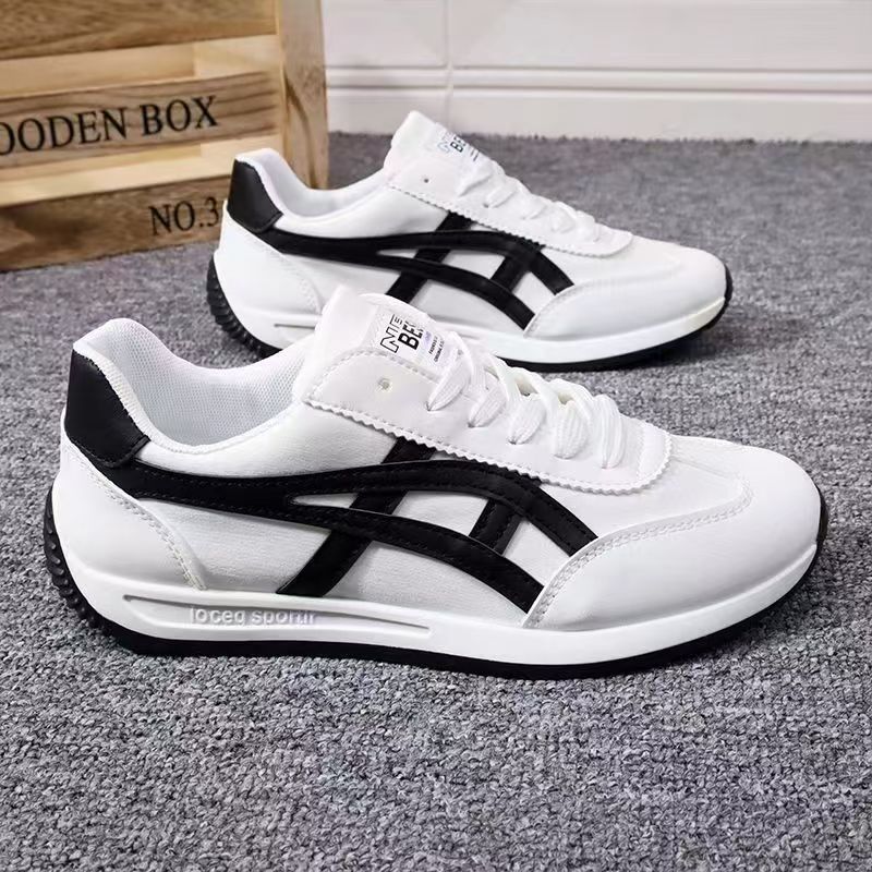 Men's Shoes New White Shoes Fashionable Breathable Low-top Forrest Gump Men's Shoes Casual Sports Canvas Sneakers All-match