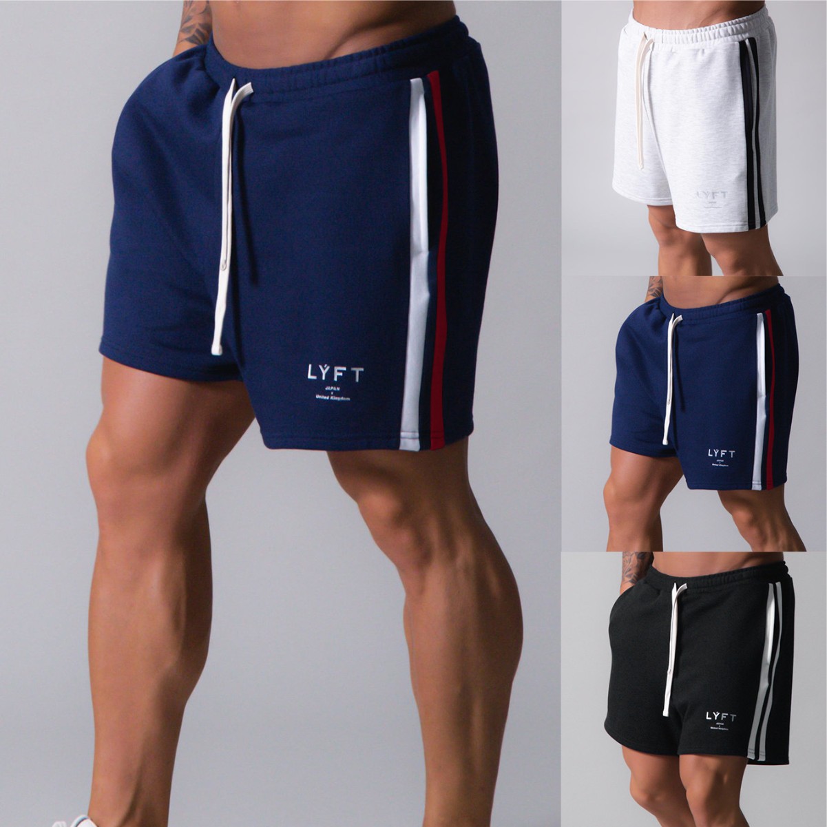 Sports Pants Men's LYFT Shorts Muscle Fitness Brothers Trendy Summer Running Training Breathable Elastic Casual ins Pants