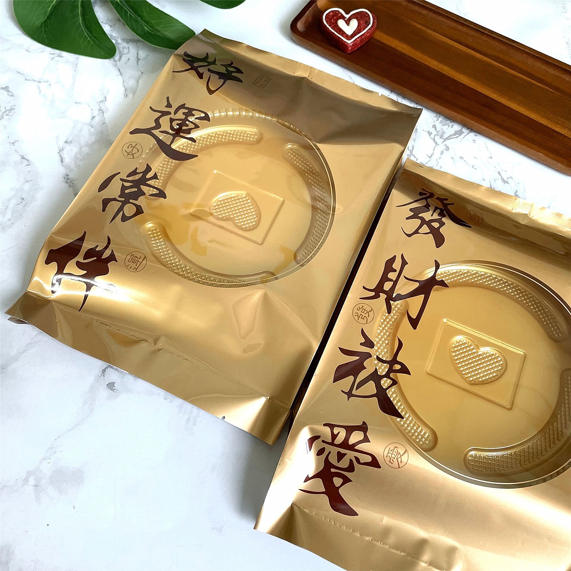 A kilo of a film rich by love big moon cake packaging bag wide large blister bottom 500 grams machine sealed bag wholesale