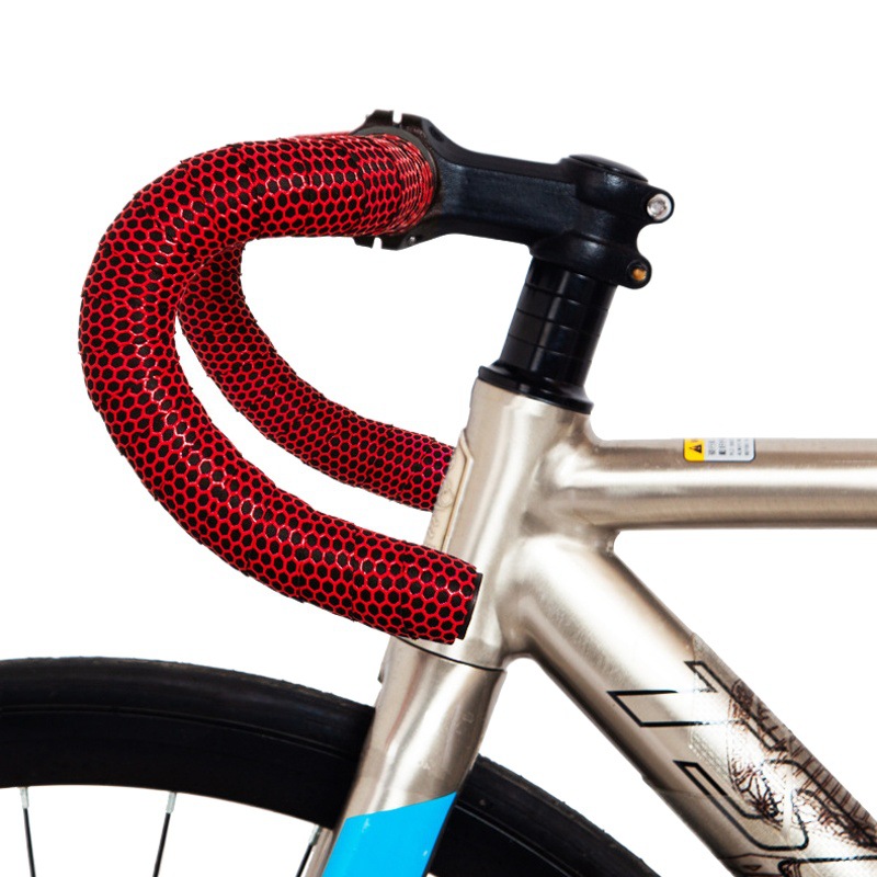 MOTSUV Road Handlehold with Honeycomb Pattern Strap Silicone Anti-slip Tie Microx EVA Bicycle Wrapping Strap