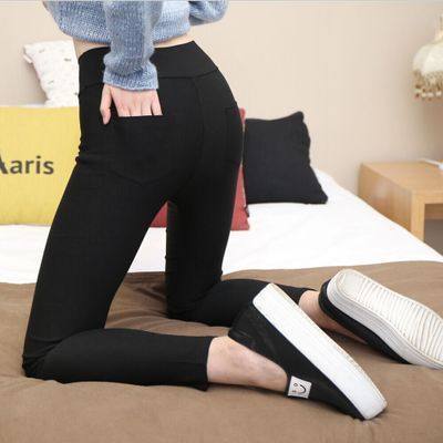 Picture of Wholesale [front and back four bags] spring and autumn wear bottoming pants feet women's tight pencil a generation of hair
