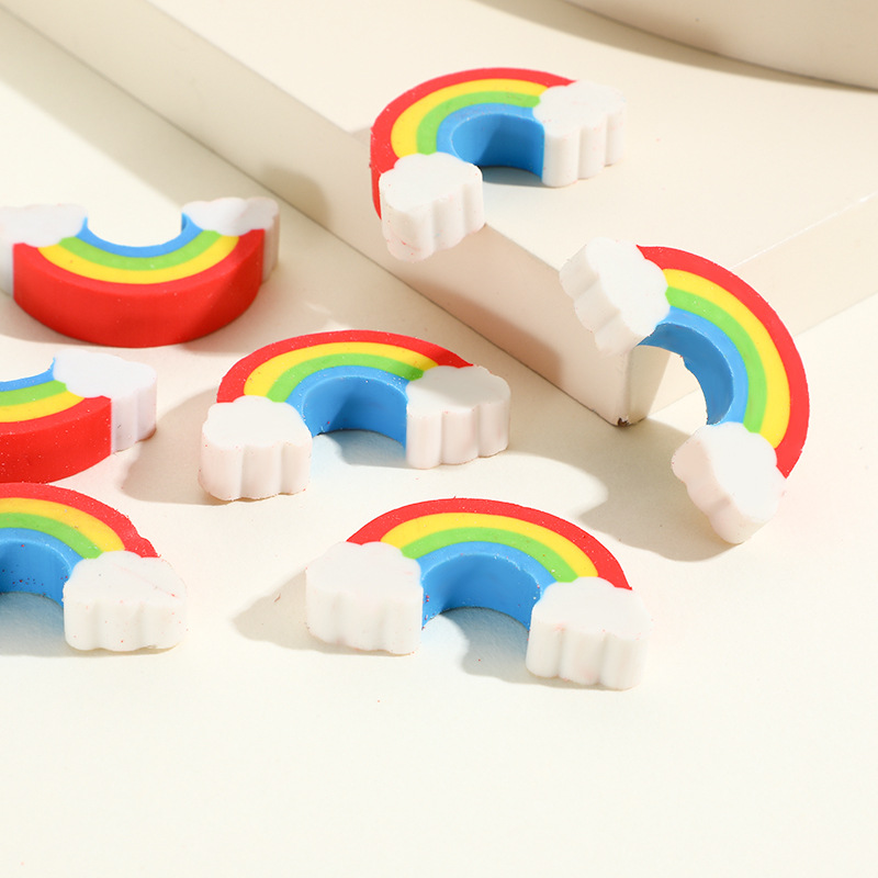 Picture of Rainbow eraser cross-border set gift colorful creative cartoon eraser children stationery eraser wholesale