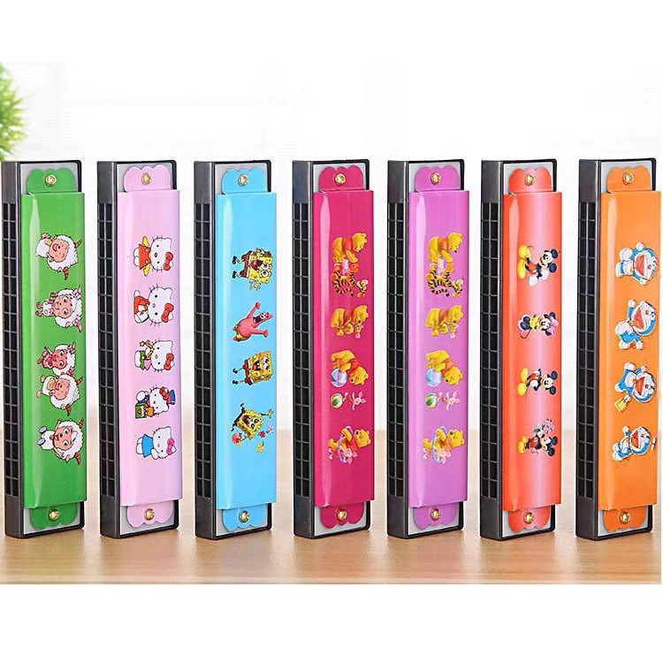 Picture of Factory Direct Sales 24-Hole C Key Harmonica Metal Harmonica Kidsren's Beginner Enlightenment Musical Instrument Educational Early Education Toys