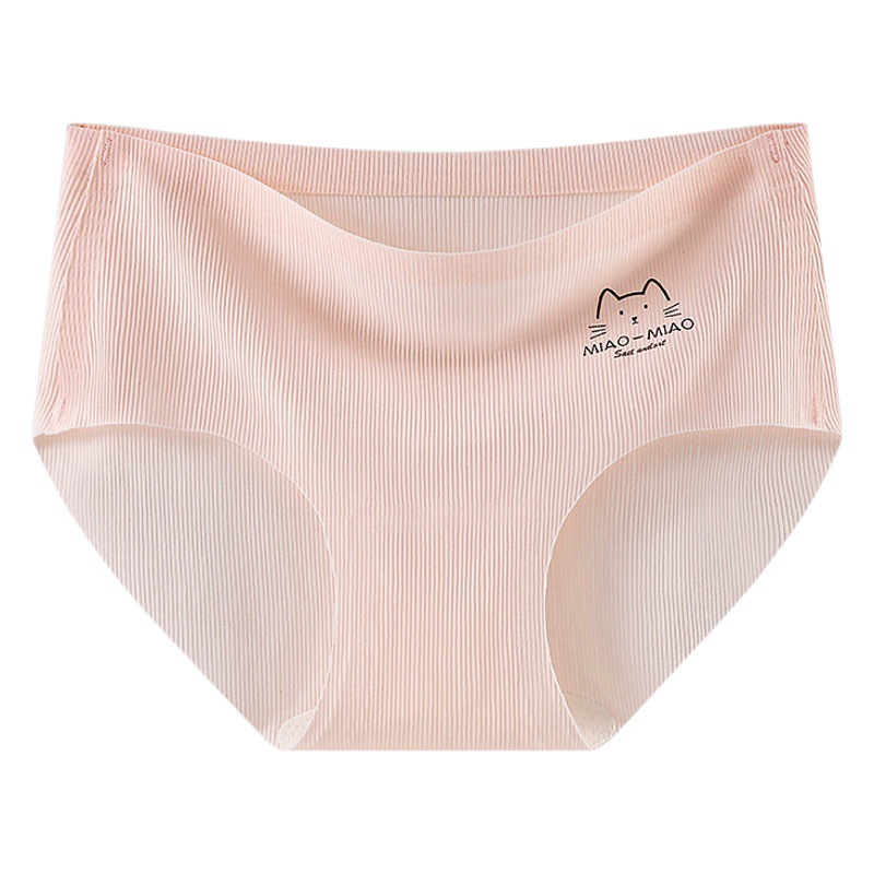 Children's underwear baby girls' ice silk seamless briefs girls' lightweight mid-high waist girls' breathable cool shorts head