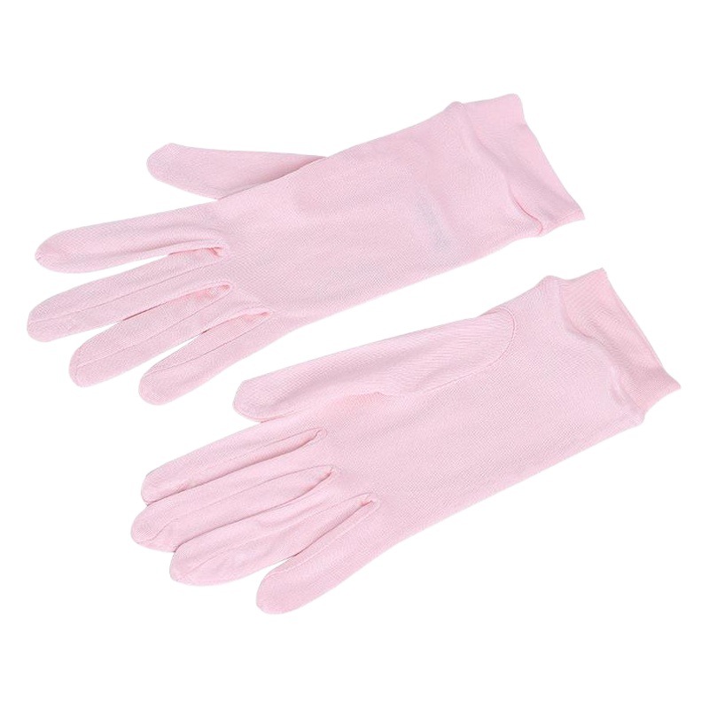 Factory Outlet Silk Gloves Summer Sunscreen Skin Care 100% Mulberry Silk Knitted Five-Finger Sleep Moisturizing Short Gloves