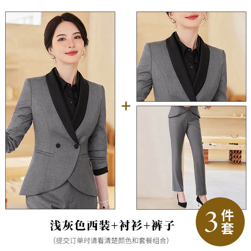 Picture of Temperament Suit Women's Long-sleeved Professional Suit Manager Dress Jewelry Store Work Clothes Teacher Interview Suit Two-piece Suit