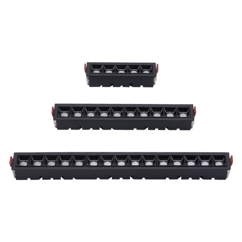 Embedded Square Linear Light Office Grille Spotlight Wall Washer Home Villa Strip Lighting Without Main Light Led Light