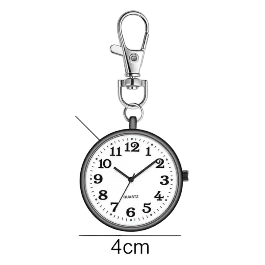 Examination pocket watch clear large number literal elderly children students key chain hanging watch nurse watch only look at the time