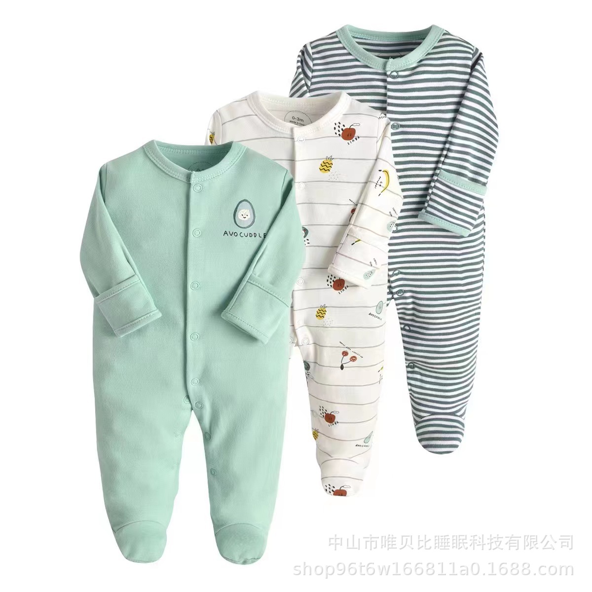 Picture of Baby's jumpsuit spring, summer, autumn and winter 0-12 months newborn's pure cotton Harbin clothes baby's base long crawling clothes