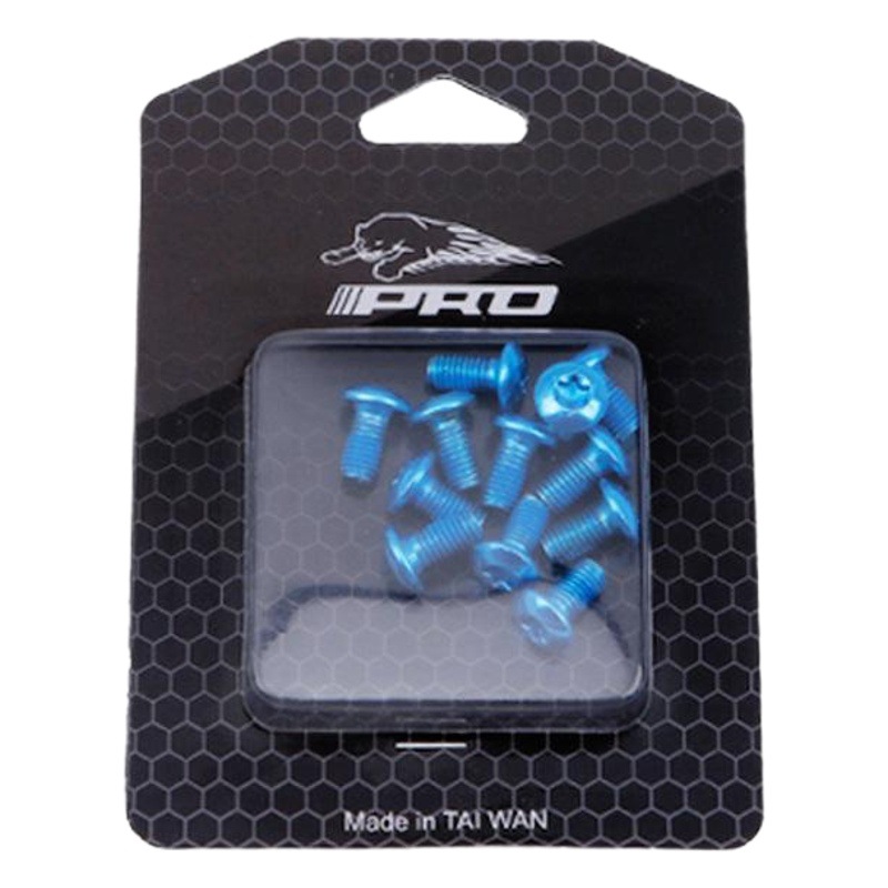 Iiipro Bicycle T25 Disc Screws Road Mountain Bike 6-Nail Disc Brake Disc Colorful Alloy Steel Plum Blossom Screws