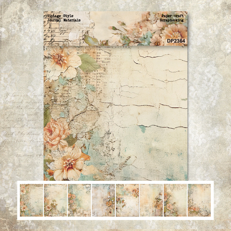 A5 single-sided pattern paper DIY album scrapbook Journal material paper card making background paper DP2364