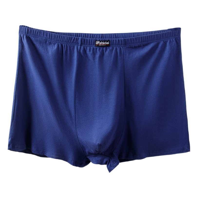 Cotton Men's plus size Boxer Underwear Men's Cotton Fat Guy Looser High Waist Underwear Middle-aged and Old Father Big Fat Man