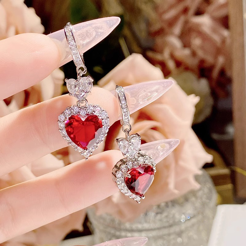 Picture of Live Cross-border New Imitation Natural Swiss Topa suit Ring Pendant Earrings Mozambique Garnet Jewelry