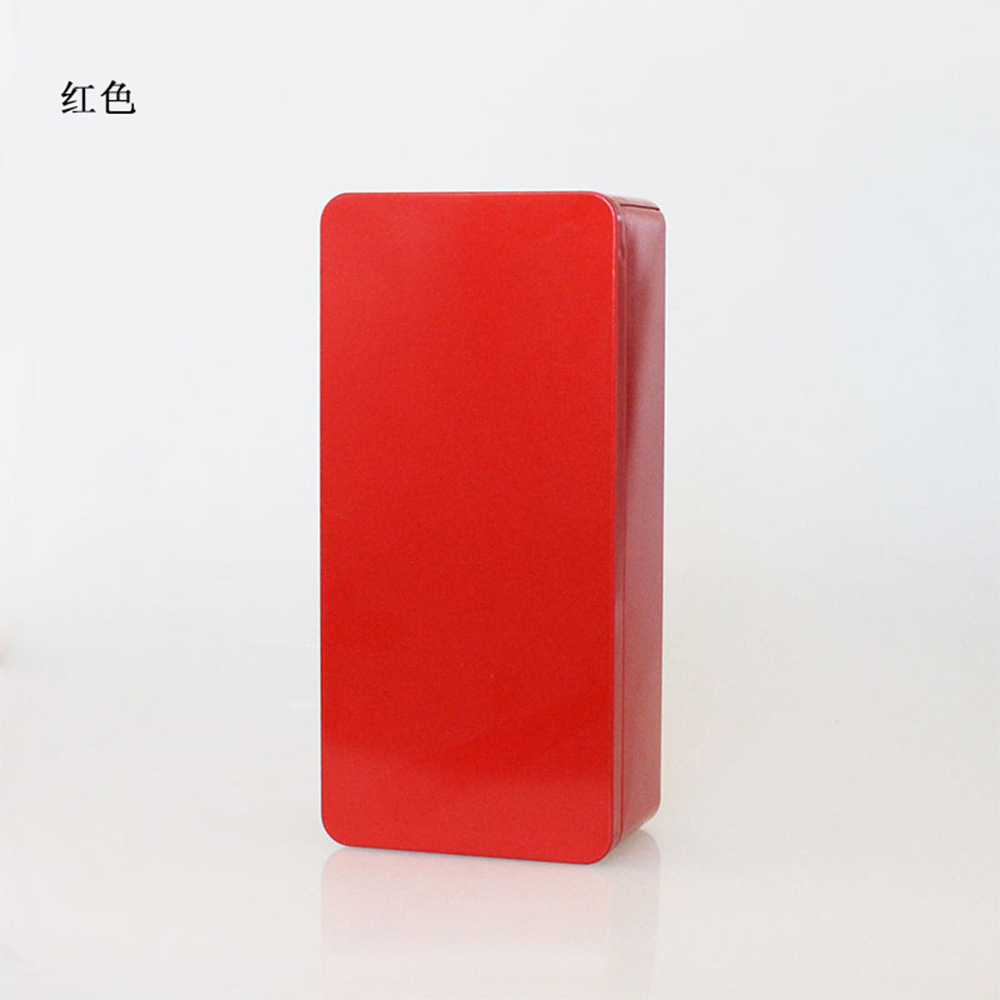 Picture of Iron Box Rectangular Cookie Biscuit Silver Tinplate Food Packaging Empty Box Iron Can Frosted Metal Gift Box