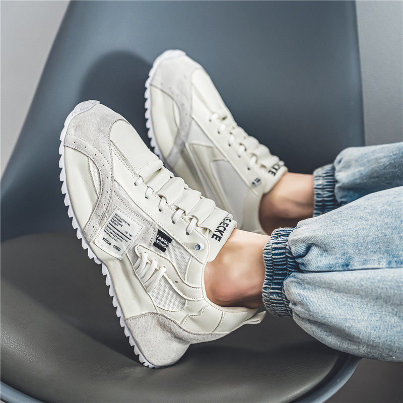 Picture of Spring Mesh Sole Sneakers 2025 New Color Matching Trbottomyy Elastic Band Footwear Breathable Casual Dad Men's Shoes
