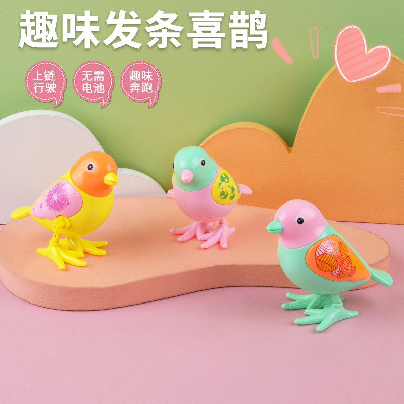 Picture of Spring Magpie simulation cute animal winding toy jumping bird baby gift stall hot selling toy wholesale