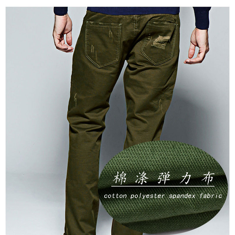 Cotton Polyester Stretch Pants Fabric T400 Stretch Twill Casual Pants Windbreaker Shorts Fabric