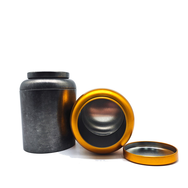Picture of Spot Conical Tinplate Tea Tin Can Wine Jar Tea Can 250g Exquisite Tea Tin Can