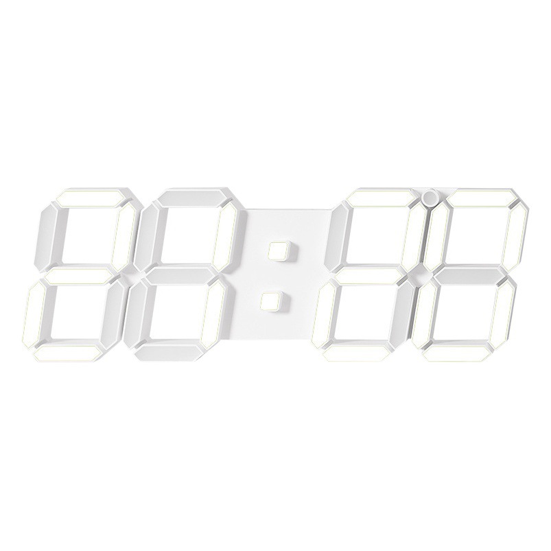 Hot selling large living room wall clock 3D multi-function clock timer gym wall clock simple INS style 6608