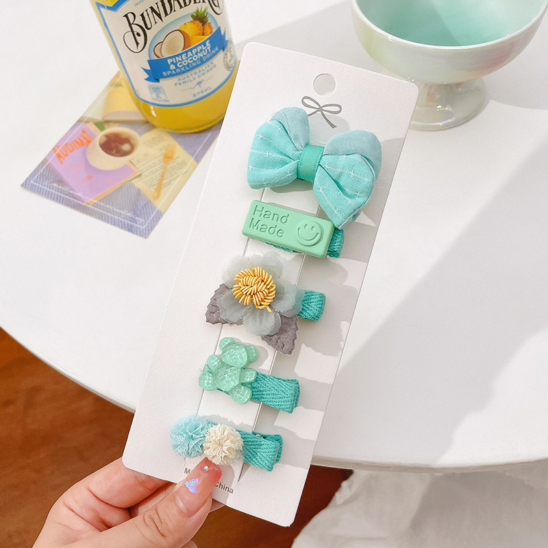 Picture of Cute baby lanugo hair small hairpin baby girl does not hurt hair hair clip baby hair small hair clip children's headdress