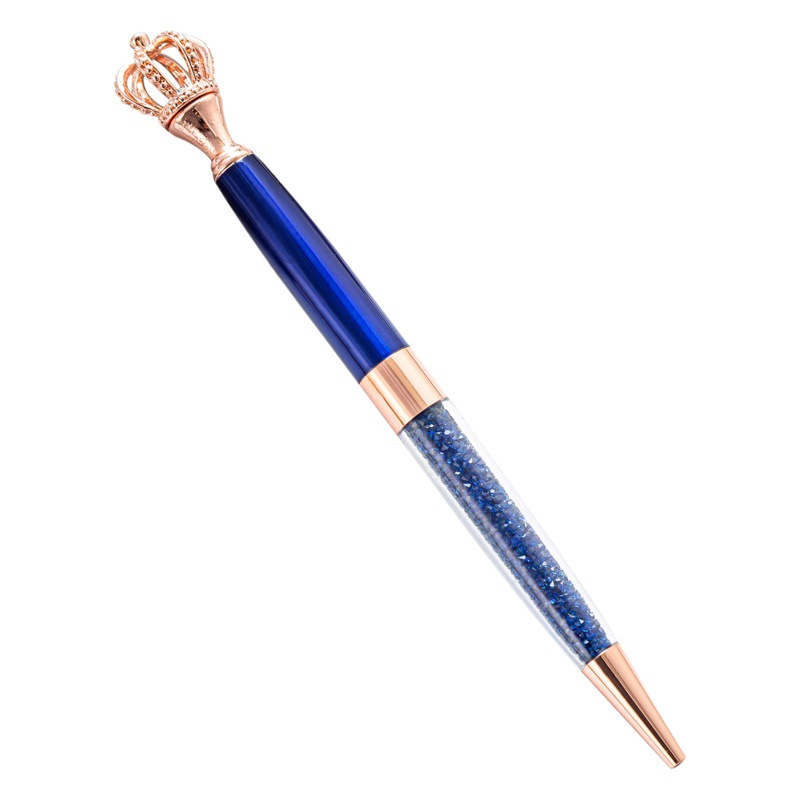 Spot new multicolor crown shape ballpoint pen rotating metal pen business gift pen advertising pen printing logo