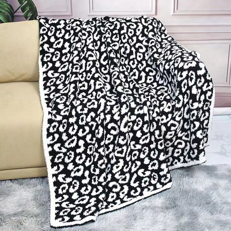 Picture of Customized Spring and Autumn Home Camping Blanket Half Velvet Knitted Blanket Sofa Office Nap Blanket Sofa Cover Blanket