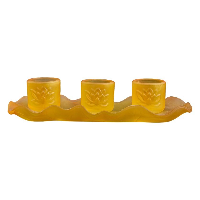 Buddha Hall Glazed Water Cup Buddha Sacred Cup Home Buddha Front Sacred Lotus Flower Sacred Cup Holy Water Cup Wine Cup Buddha Utensils