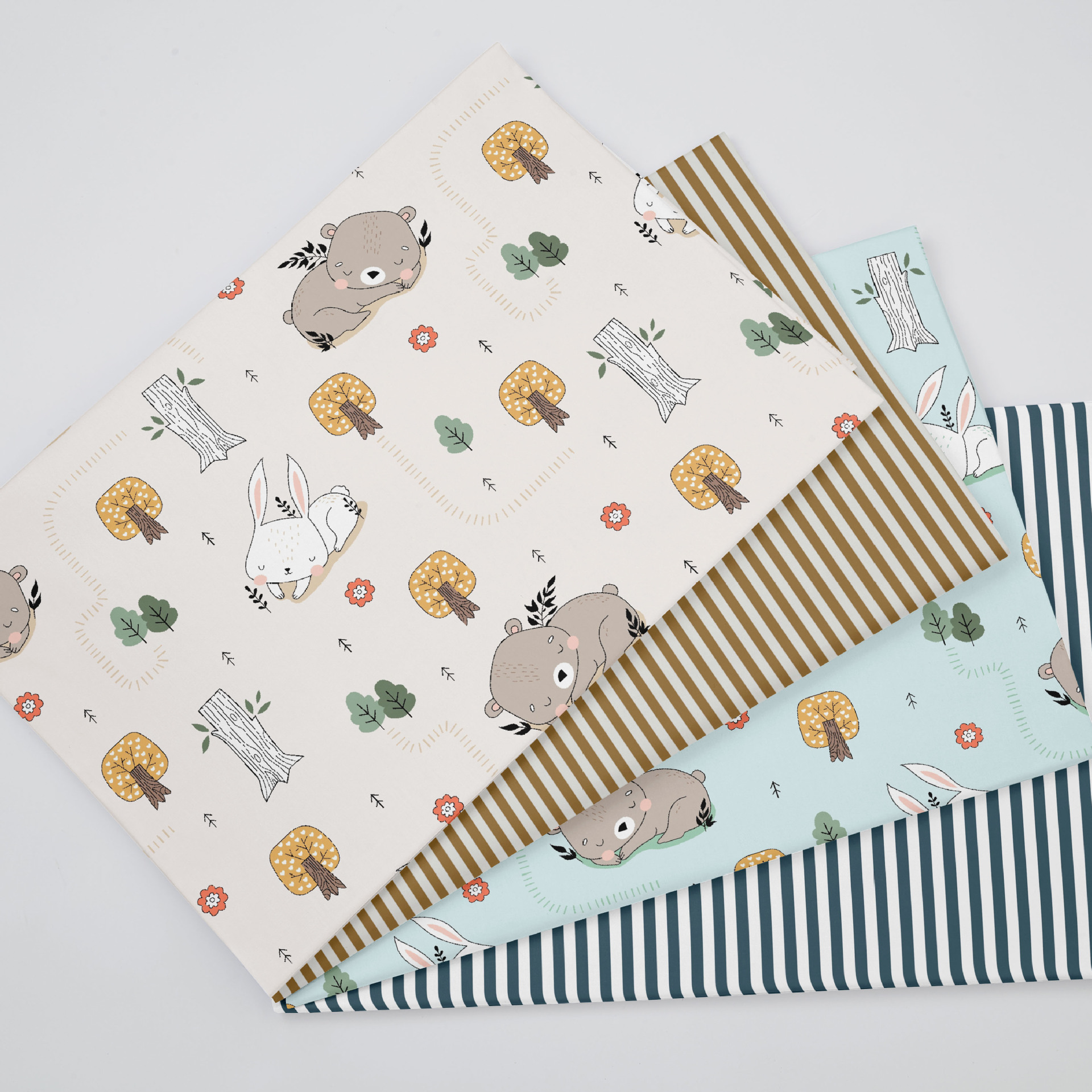 Wholesale Supply of 1.6m Widths 133*72 Twill Digital Printed Cartoon 40S Jet Cotton Fabric