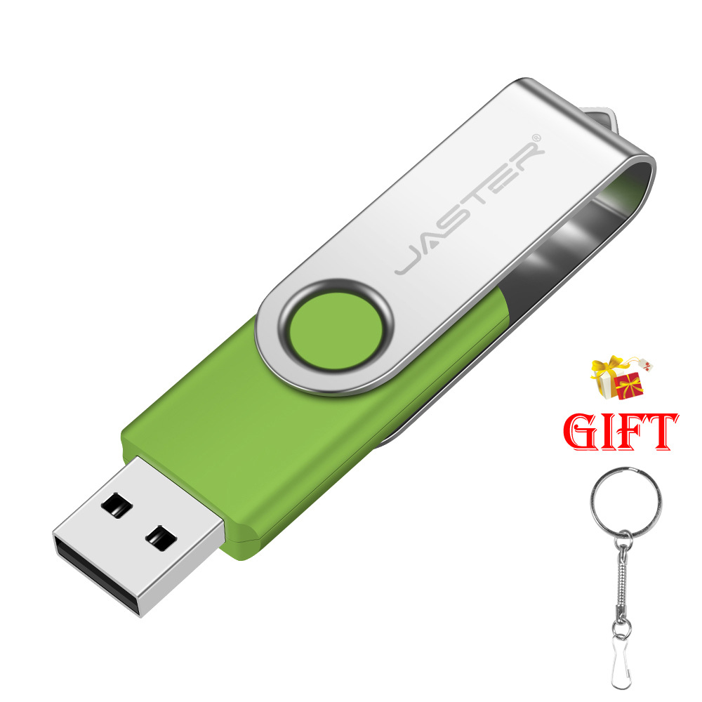 Picture of Large capacity U disk wholesale lettering USB 8g16g rotating metal U disk LOGO engraving gift U disk 32g