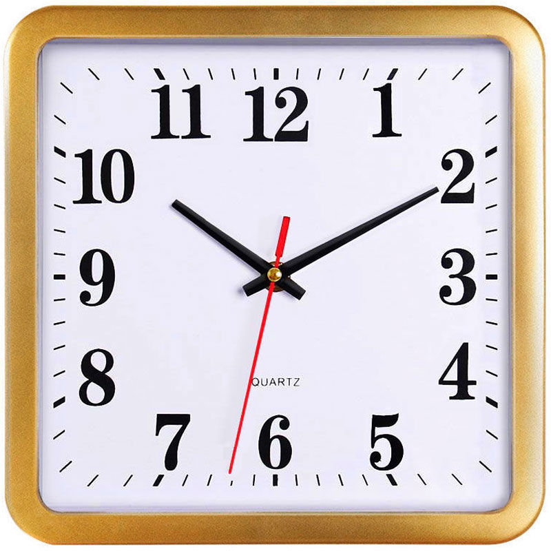 Clock Living Room Home Wall Clock Wall Decoration Kidsren's Room Bedroom Rectangular Quartz Clock Fashion Simple Wall Clock