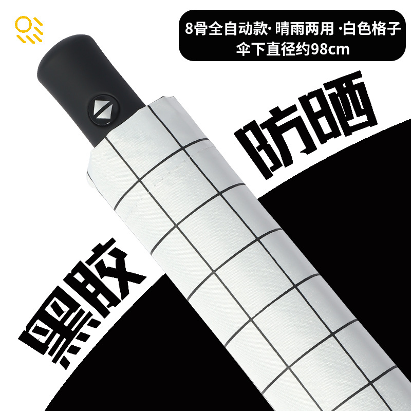 Picture of A large number of wholesale automatic umbrella women's folding dual-purpose umbrella sunscreen UV protection sun umbrella printable advertising