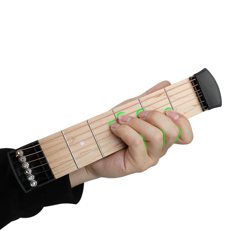 Spot pocket guitar four products six products portable pocket piano beginner chord exerciser fingering grid climbing training