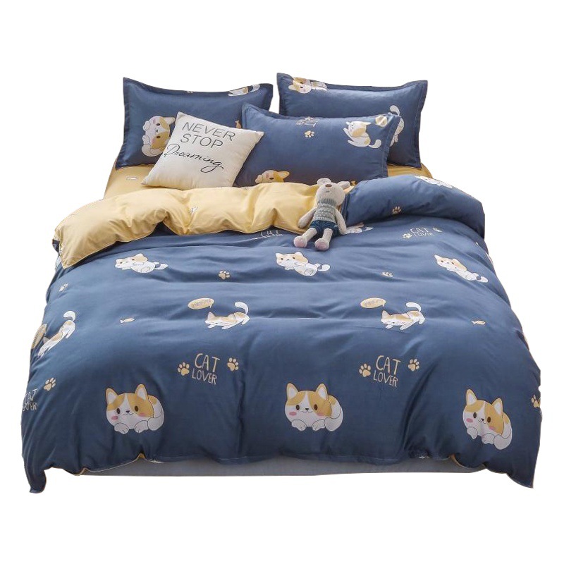 Factory wholesale sanding bedding quilt cover single piece 150x 200x 230cm single student dormitory quilt cover