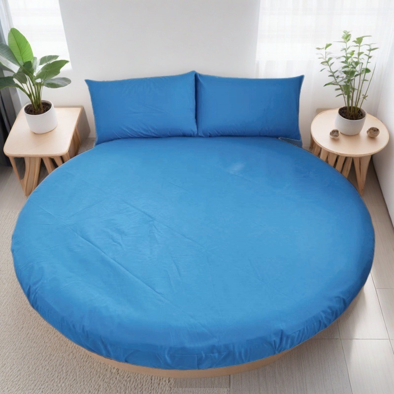 Picture of Cross-border Amazon Shrimp Hotel Round Waterproof Round Bed Cover Four-piece Bed Cover Simmons Mattress Cover Dust-proof
