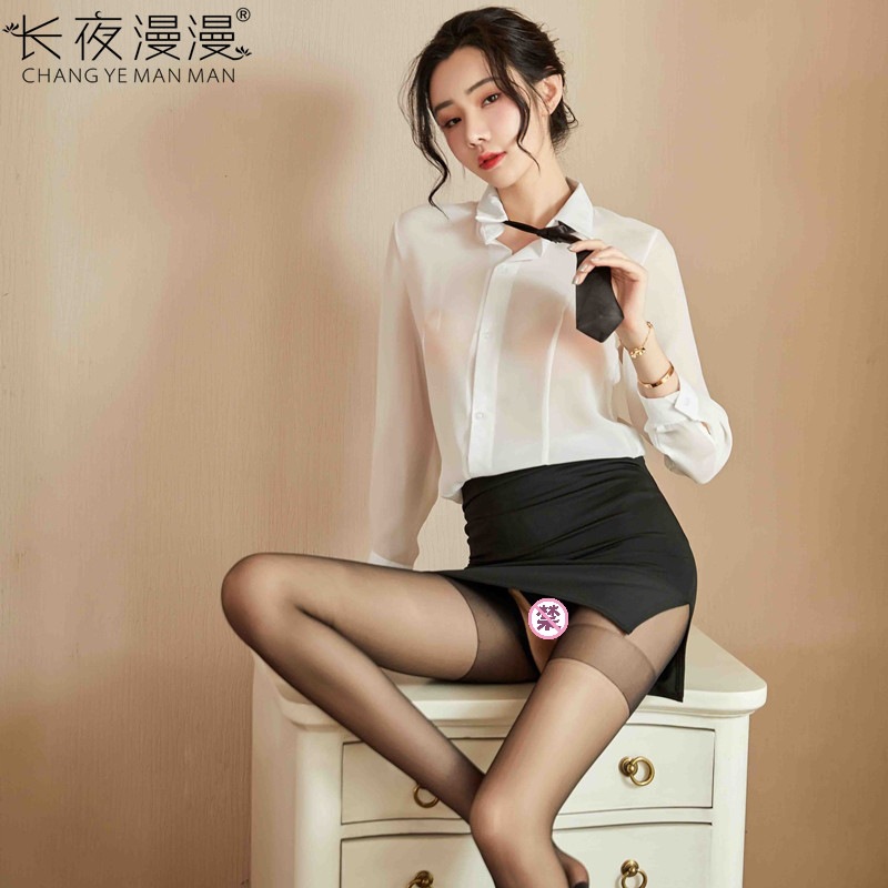 Long Night Sexy Lingerie Feminine Tight Hip Secretary Uniform Temptation Teacher Suit Nightclub 1532