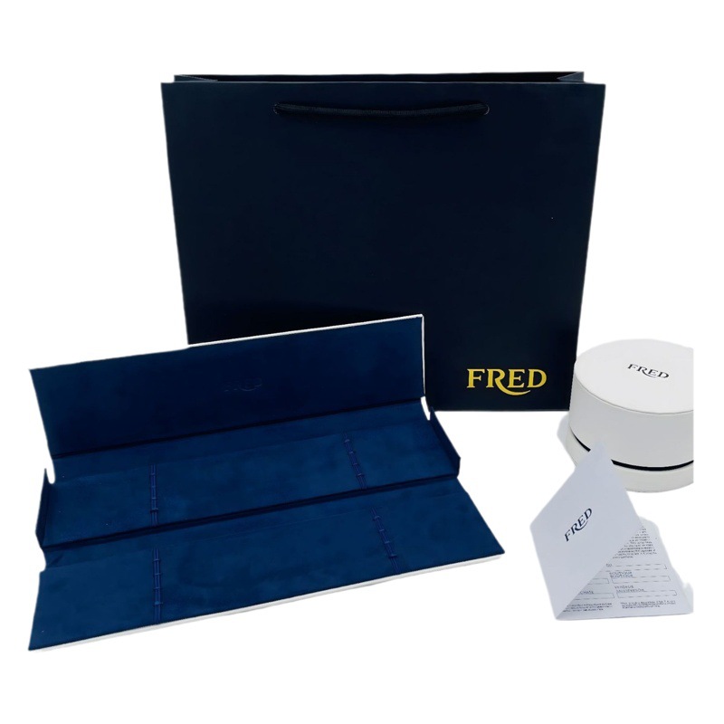 FRED high-end big-name jewelry packaging box jewelry round ring box necklace box jewelry box