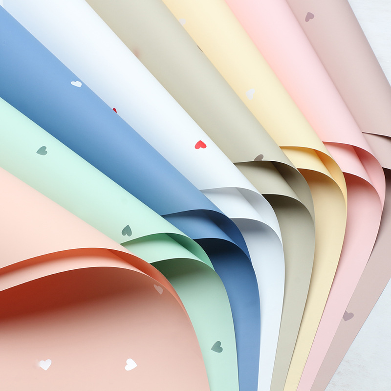 Huaxi Warmly Aiouya Paper Thickened Flower Bundle Packaging Material Waterproof Wrapping Paper Flower Shop Flower Bundle Flower Material
