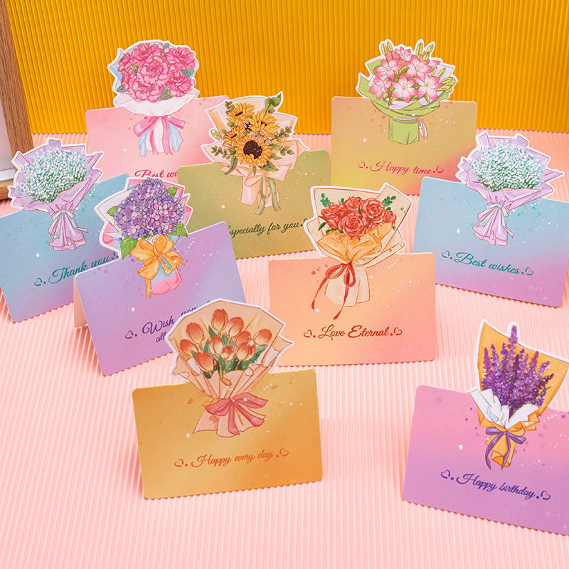 Picture of Cross-border South Korea Creative Universal Love Greeting Card Christmas Valentine's Day Small Card Birthday Tanabata Blessing Message Card