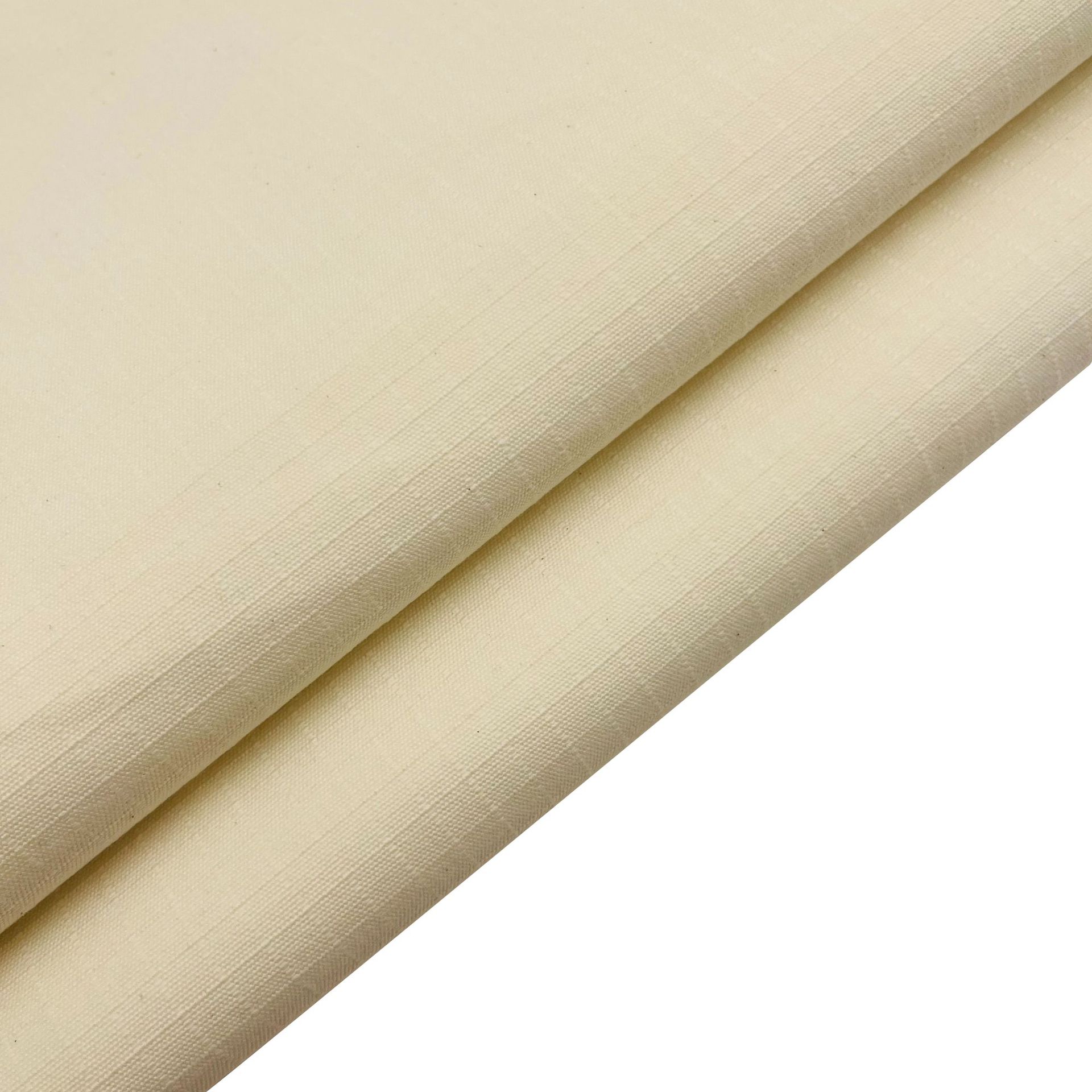 Picture of Half-Bleached Polyester-Cotton Three-Grain Plaid Fabric, Wear-Resistant Canvas for Clothing and Bags, High-Density Polyester-Cotton Plain Fabric Wholesale